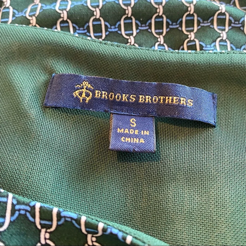Brooks Brothers Dark Green Link Detail Dress - Picture 5 of 6